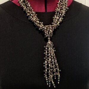 Multi-Strand Beaded Freshwater Pearl Necklace